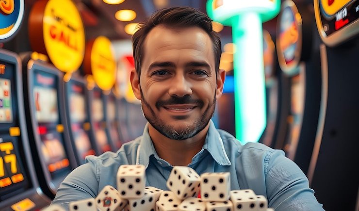 Live dealer handling cards at Match Winner table